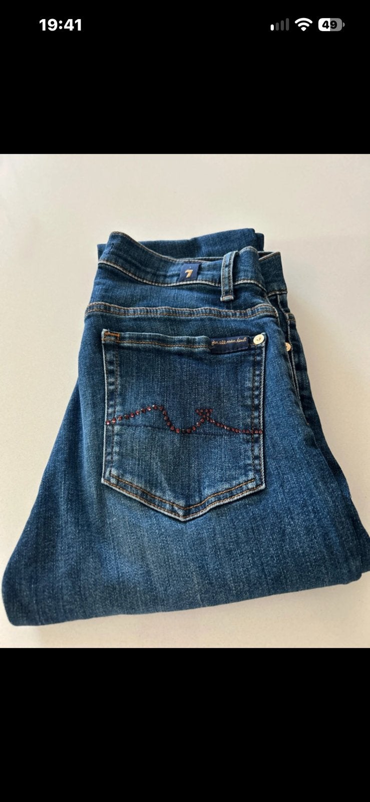 Seven for all mankind W27, Kleding | Dames, Ophalen of Verzenden, Zo goed als nieuw, Blauw, W27 (confectie 34) of kleiner