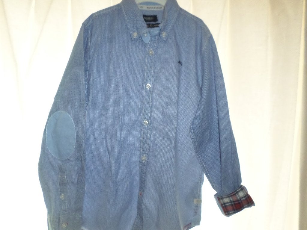 chemise bleue et blanche de Mc Gregor : taille 140, Enfants & Bébés, Garçon, McGregor, Enlèvement ou Envoi, Chemise ou Chemisier