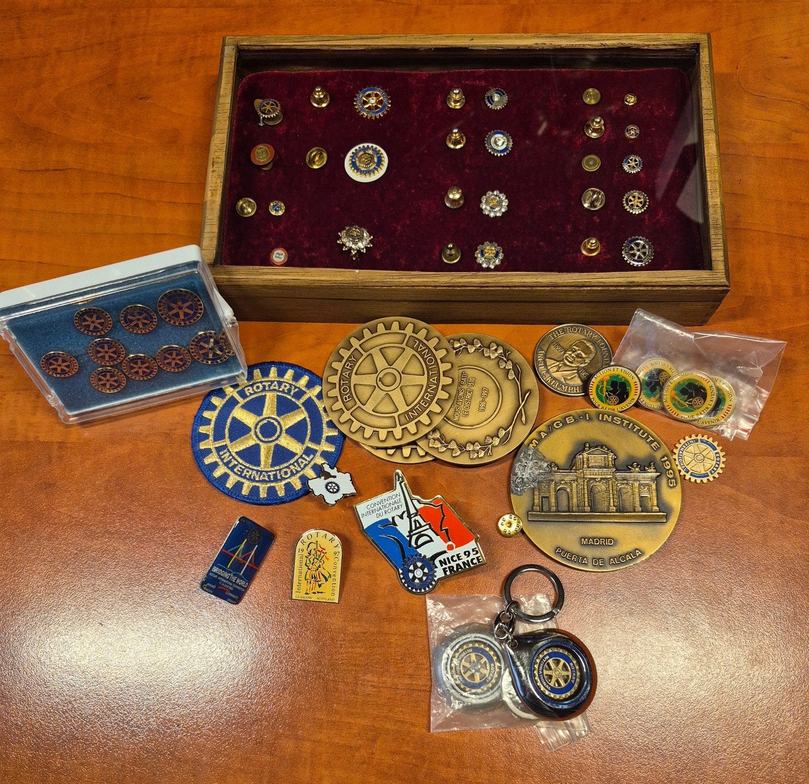 Lot vintage Rotary Memorabilia, Verzamelen, Ophalen of Verzenden