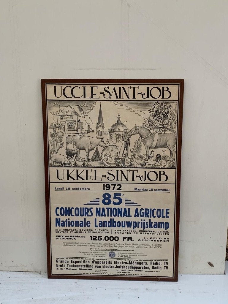 Poster Landbouwbeurs van Ukkel 1972, Ophalen