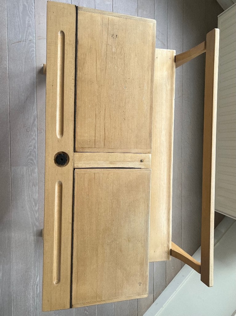 Houten schoolbank, Enlèvement, Utilisé, Bois