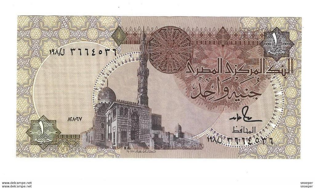 egypte 1 pound 1986-92 50 d xf+, Postzegels en Munten, Bankbiljetten | Afrika, Verzenden, Egypte, Los biljet