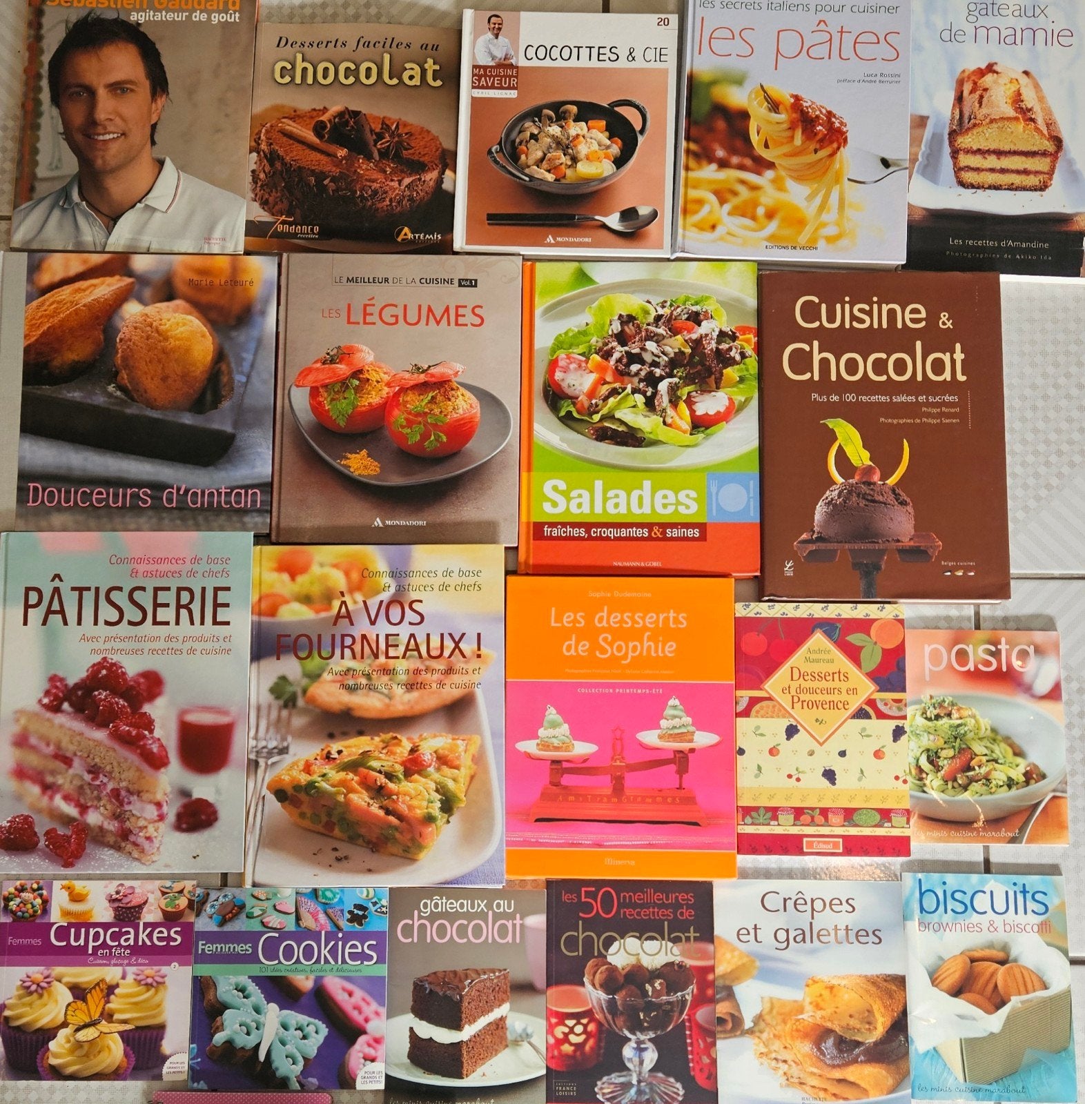 lot de 20 livres de cuisine en parfait état !, Enlèvement ou Envoi