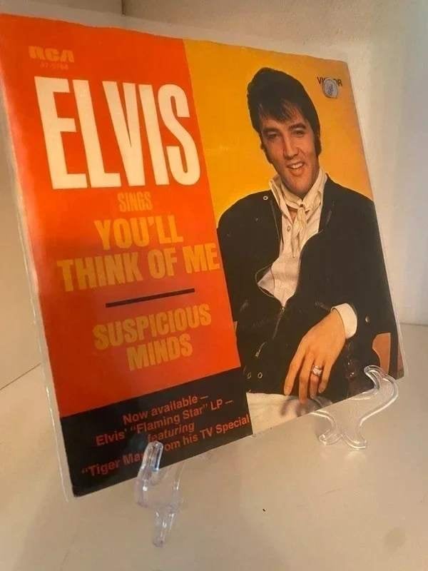 Elvis – Suspicious Minds / You'll Think Of Me - Germany 1969, CD & DVD, Vinyles Singles, Envoi, Utilisé, Rock et Metal