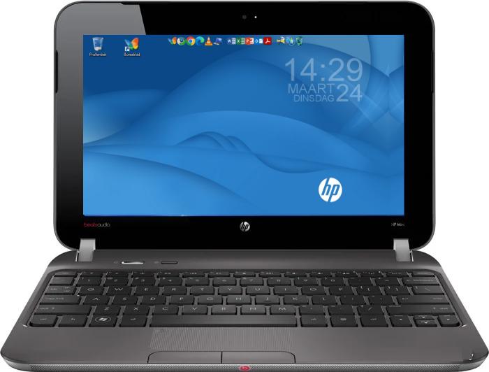 De HP Mini 110-4100 10,1-inch met verse windows 7 + office, Computers en Software, Windows Laptops, Gebruikt, 11 inch, HDD, Minder dan 4 GB