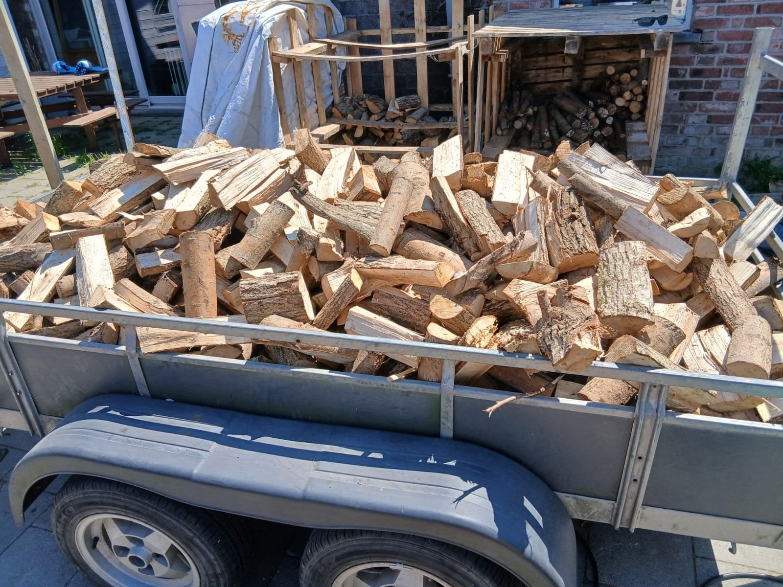 Wilgen hout 2 sterre, Ophalen