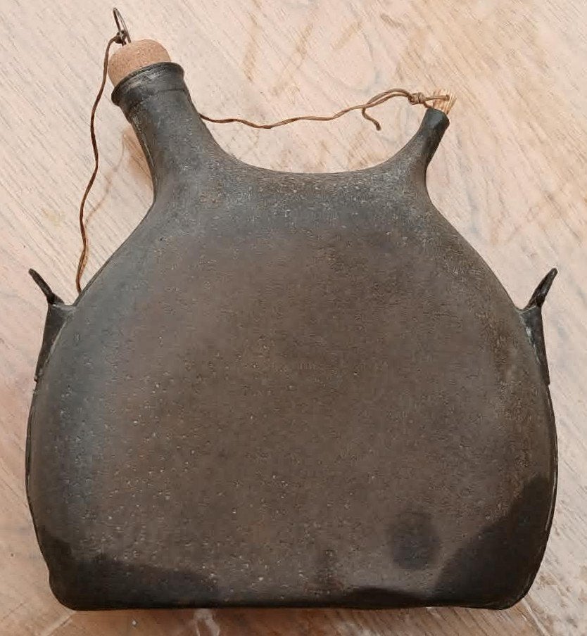 gourde militaire Française 14-18 grand modèle avec bouchons, Enlèvement ou Envoi, Armée de terre, Autres types
