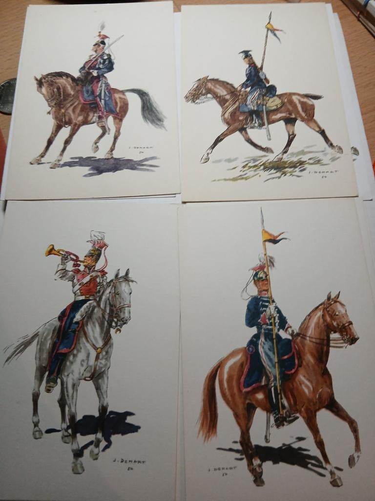 Costumes militaires belges.  1er lanciers.  Lot 5., Collections, Enlèvement ou Envoi