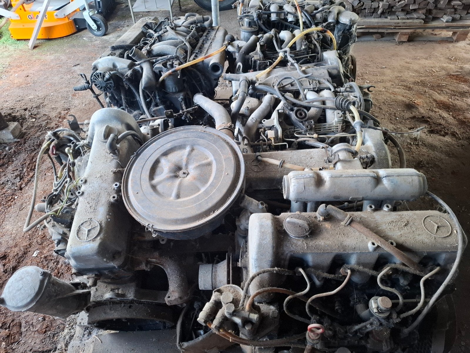 Mercedes diesel motoren, Enlèvement