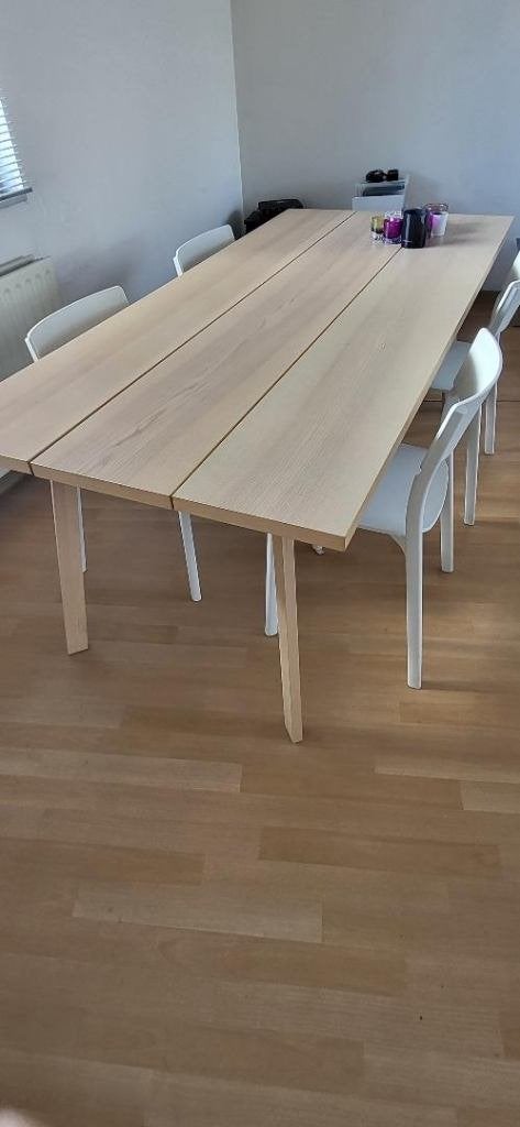 Tafel + 4 Eetkamerstoelen, 150 à 200 cm, Cinq personnes ou plus, Comme neuf, Enlèvement