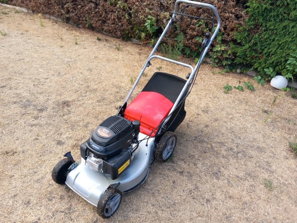 benzine grasmaaier zelftrekker honda gcv 160  met onderhoud, Tuin en Terras, Honda, Gebruikt, Ophalen of Verzenden, 40 t/m 49 cm