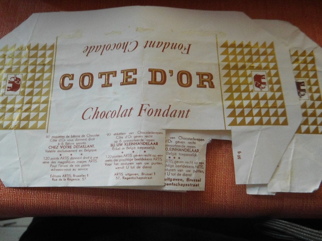 2 emballages différents Côte d'Or chocolat fondant, Enlèvement ou Envoi, Utilisé