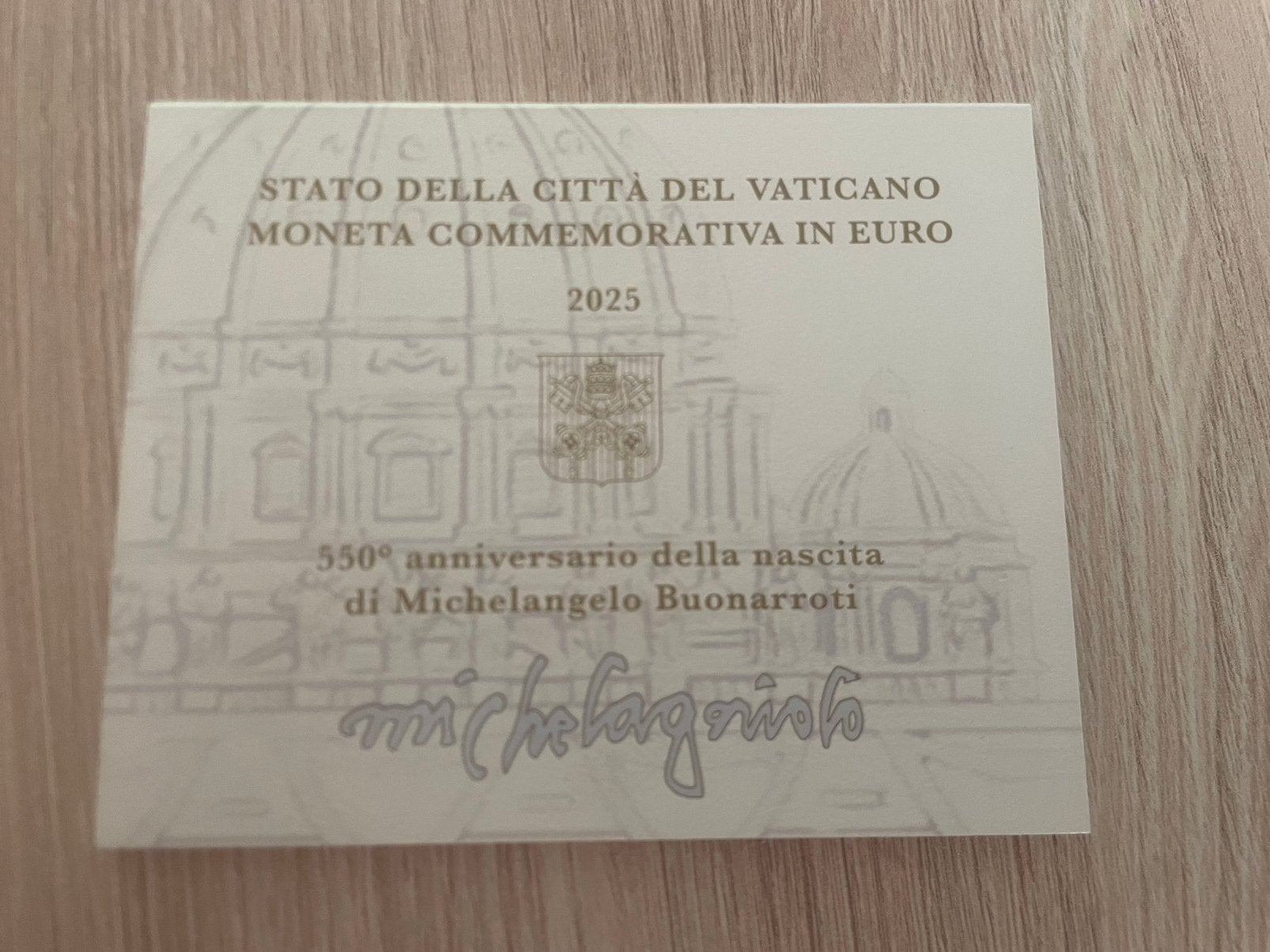 2 Euro Vaticaan 2025 Michelangelo, Timbres & Monnaies, Monnaies | Europe | Monnaies euro, Enlèvement ou Envoi, Vatican, 2 euros