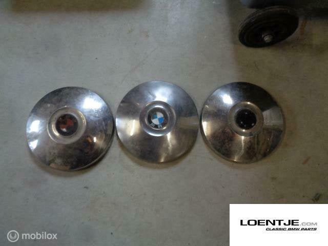 Wieldoppen BMW 02 chroom 2002 1600-2 1802 etc, Auto diversen, Gebruikt, Ophalen of Verzenden
