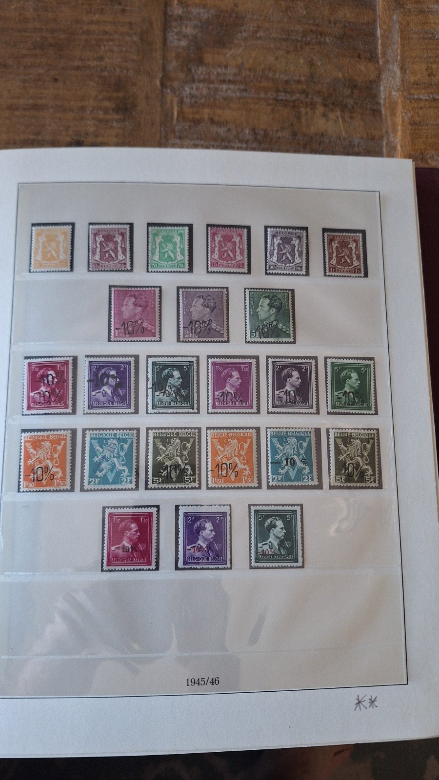 Deel 1, album Belgie 1945-1950, zie foto's, Ophalen of Verzenden, Gestempeld