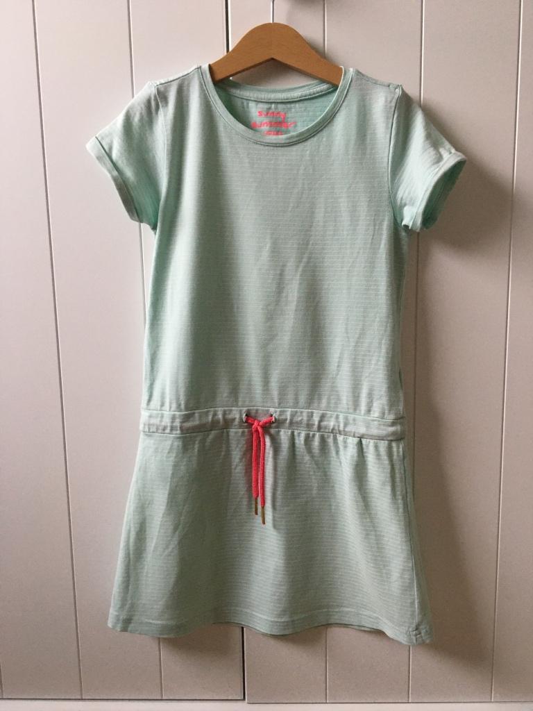 HEMA, muntkleurige jurk 122 - 128, Kinderen en Baby's, Kinderkleding | Maat 122, Gebruikt, Meisje, Ophalen of Verzenden, Jurk of Rok