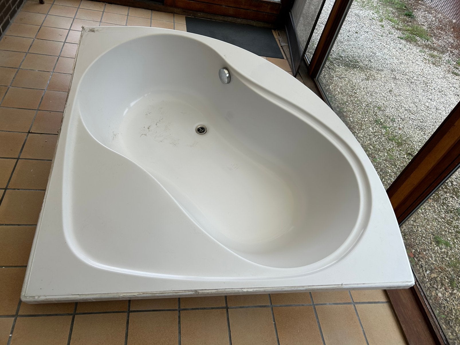 Gratis hoekbad 1m48 x 1m48, Ophalen, Gebruikt, Bad