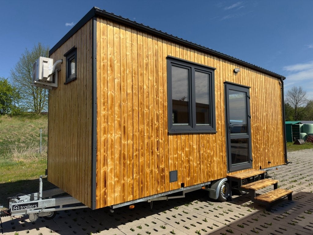 Aanbieding! Nieuw Tiny House met airco / Mobil House, Caravans en Kamperen, Mobilhomes, Bedrijf, Ladder, Winterisolatie