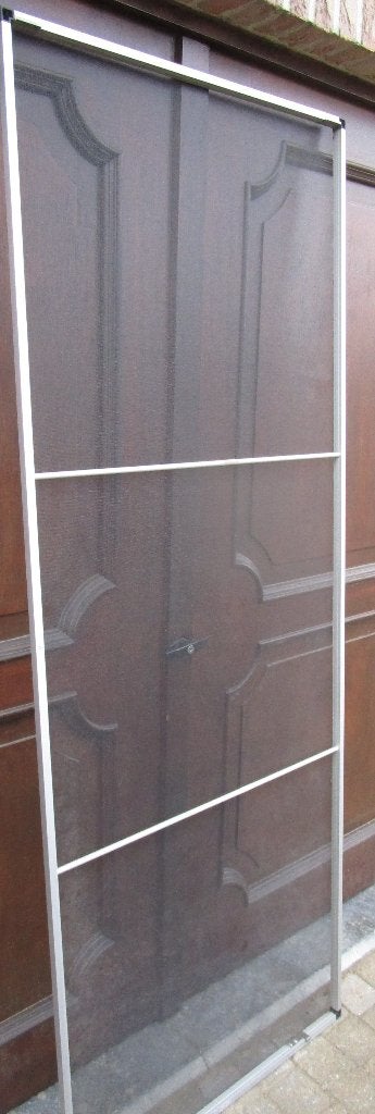 groot vliegenraam in aluminiumkader, Ophalen, Gebruikt, Minder dan 80 cm, Hordeur