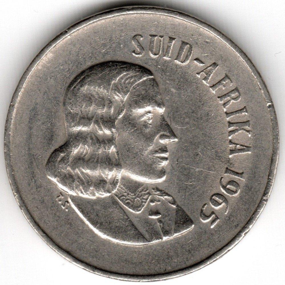Zuid-Afrika : 10 Cents 1965 Afrikaans  KM#68.2  Ref 16245, Postzegels en Munten, Munten | Afrika, Ophalen of Verzenden, Zuid-Afrika