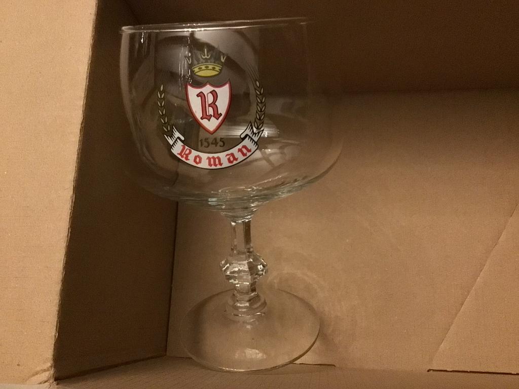 4 oude Roman Oudenaarde Bierglazen 1545, Verzamelen, Ophalen of Verzenden