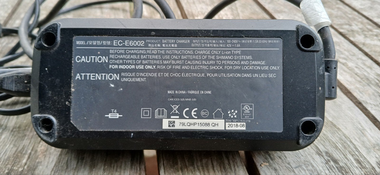 Lader voor fietsbatterij, Fietsen en Brommers, Ophalen, Gebruikt