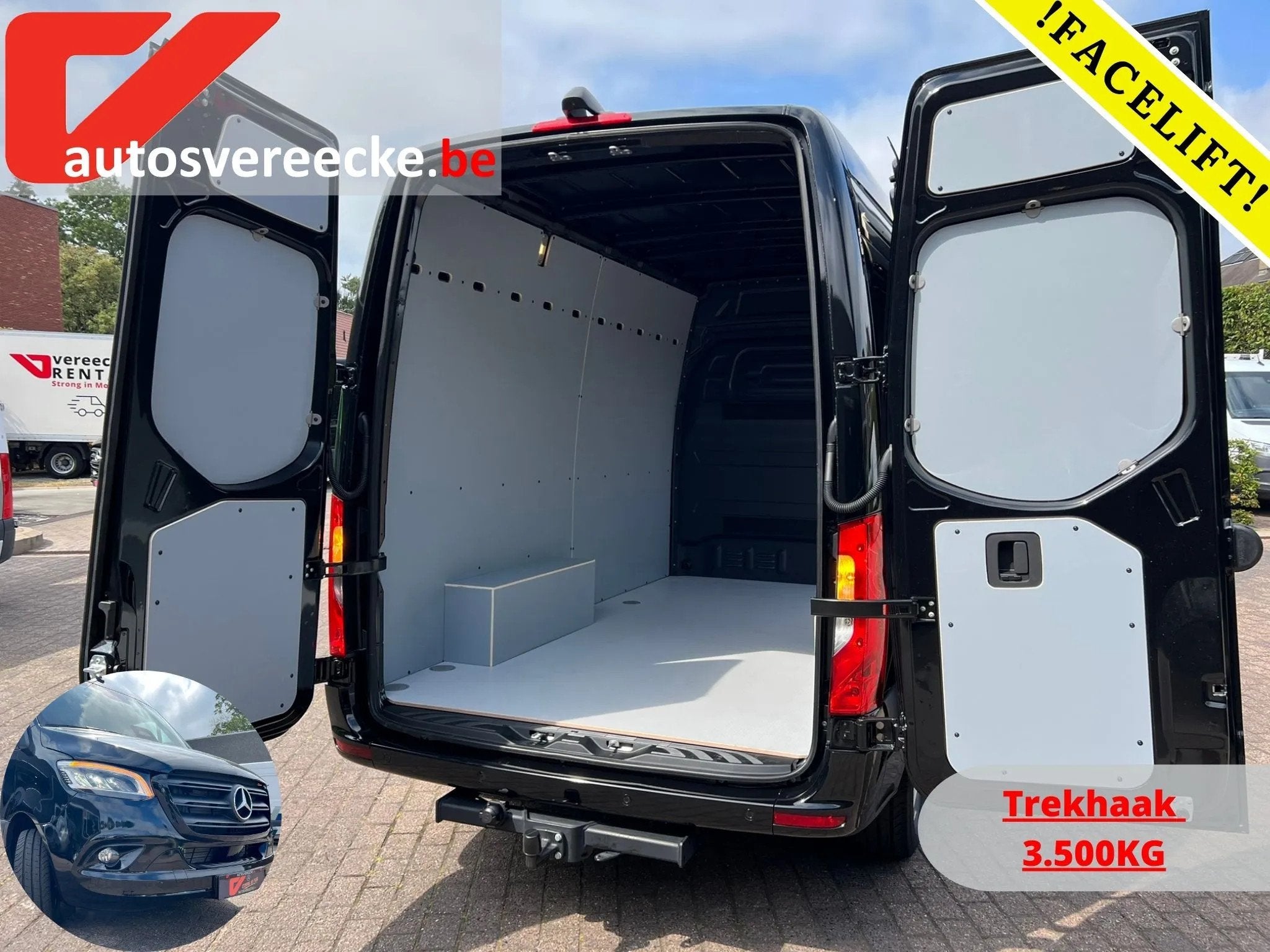 MERCEDES SPRINTER_319 RWD L2H2 SL3.5T AUTO, Auto's, Bestelwagens en Lichte vracht, Stof, Gebruikt, 4 cilinders, Electronic Stability Program (ESP)