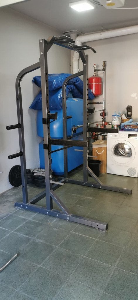 titanium strength squat rack+ verstelbare bench, Ophalen, Zo goed als nieuw, Benen, Overige typen
