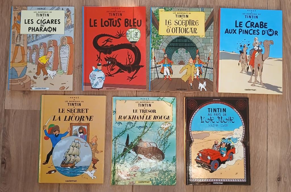 BD 7 tomes Tintin petits formats Le soir Hergé 2004, Plusieurs BD, Enlèvement ou Envoi, Comme neuf, Hergé