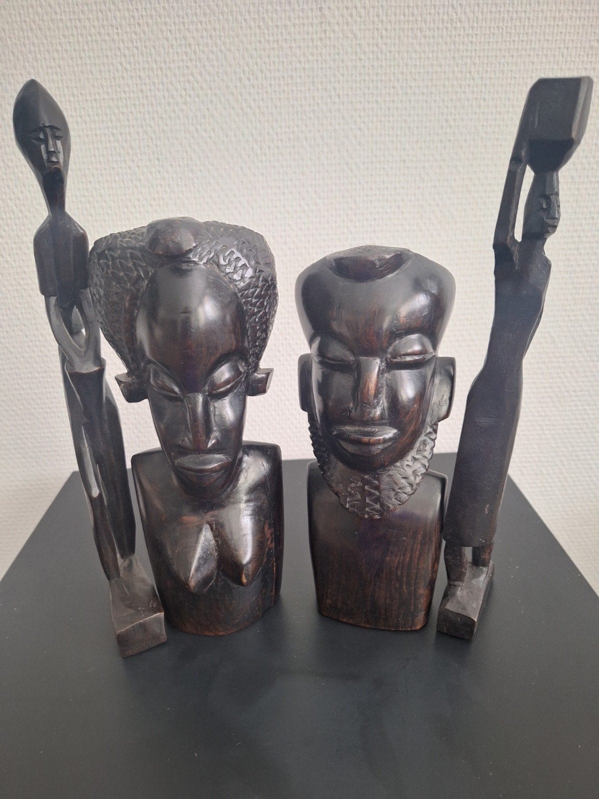 Buste van ebbenhout, Afrika, Ophalen of Verzenden, Hout