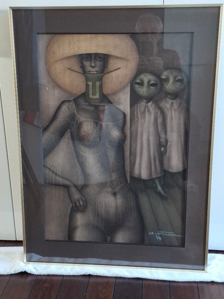 2 lithos jef van tuerenhout, Antiek en Kunst, Genummerd, Ophalen, Portret en Figuren, Lithografie