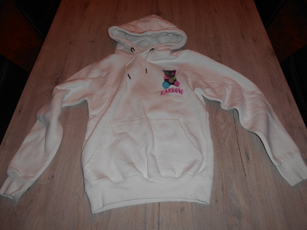 witte hoodie maat s merk barrow, Ophalen of Verzenden, Zo goed als nieuw, Maat 36 (S), Wit