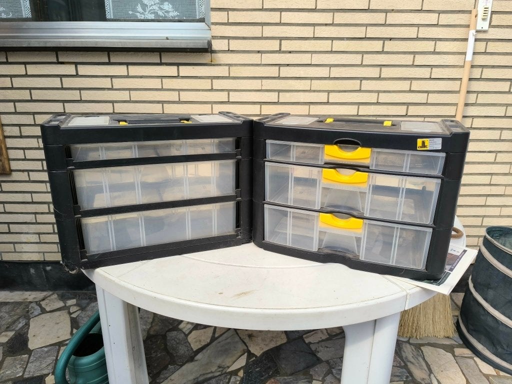 2 boîtes de rangement, Bricolage & Construction, Enlèvement ou Envoi, Comme neuf