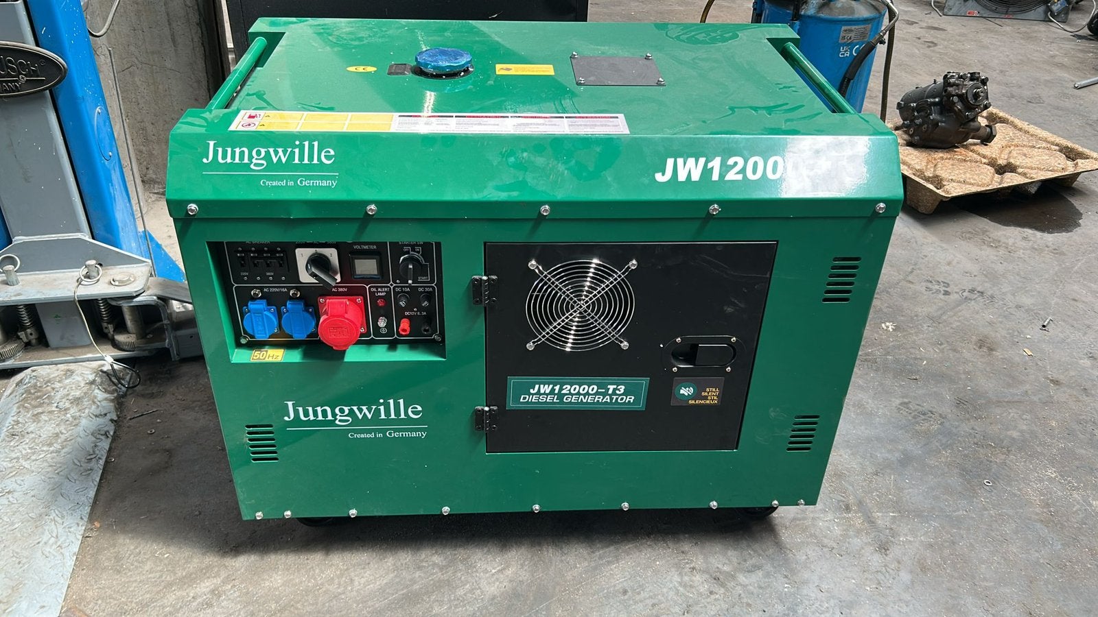 Generator nieuw Jungwille 12000-T3, Doe-het-zelf en Bouw, Gereedschap | Overige machines, Ophalen, Nieuw