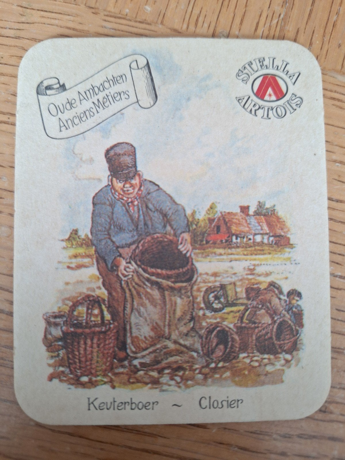 oud bierviltje brouwerij AB Inbev Stella Artois bier Leuven, Verzamelen, Ophalen of Verzenden