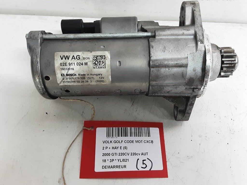 DÉMARREUR Volkswagen Golf VII (AUA) (02E911024M), Autos : Pièces & Accessoires, Volkswagen, Mevr. I. Hauben, Utilisé, Rue de l'Espoir 34 34
4030  GRIVEGNÉE, BE