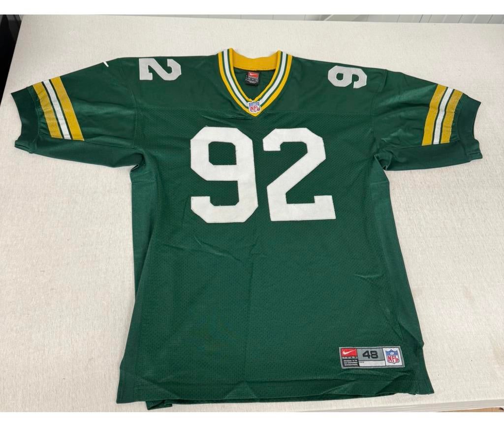 Authentic Reggie White Jersey Green Bay Packers Jersey 52, Verzamelen, Sportartikelen en Voetbal, Zo goed als nieuw, Shirt, Ophalen of Verzenden