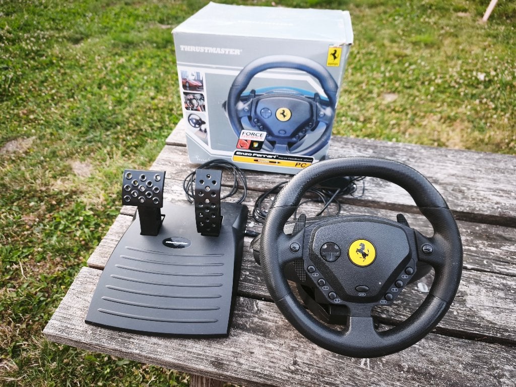 Volant Thrustmaster PC + pédalier USB, Ophalen of Verzenden, Zo goed als nieuw, Thrustmaster