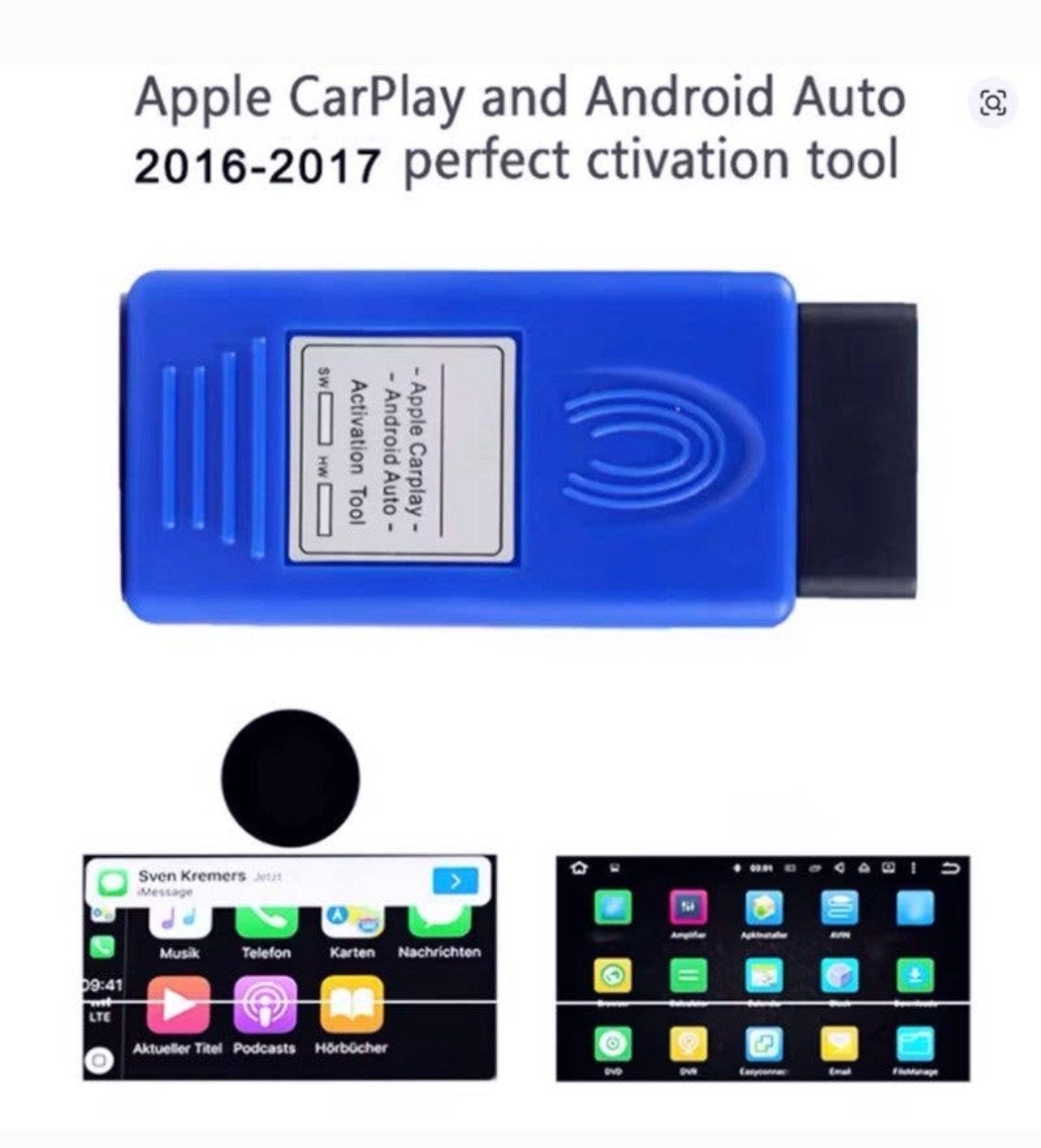Apple CarPlay Android Auto Activatie Tool Mercedes-Benz, Computers en Software, Overige Computers en Software, Zo goed als nieuw