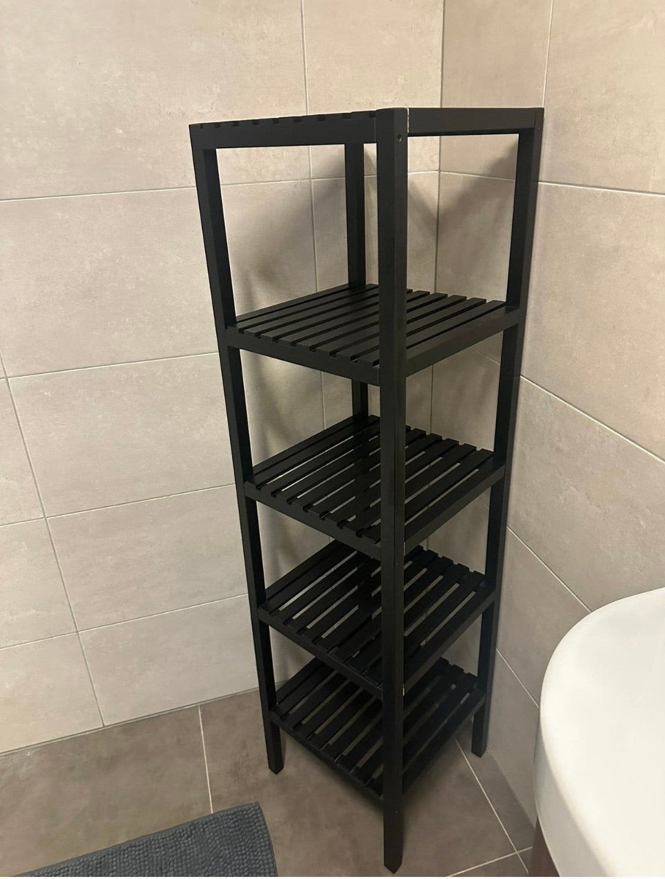 Étagère de salle de bain noire Muskan Ikea, Enlèvement, Comme neuf