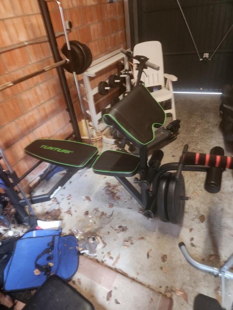 Half smitmachine gewichten en rek voor gewichten, Ophalen