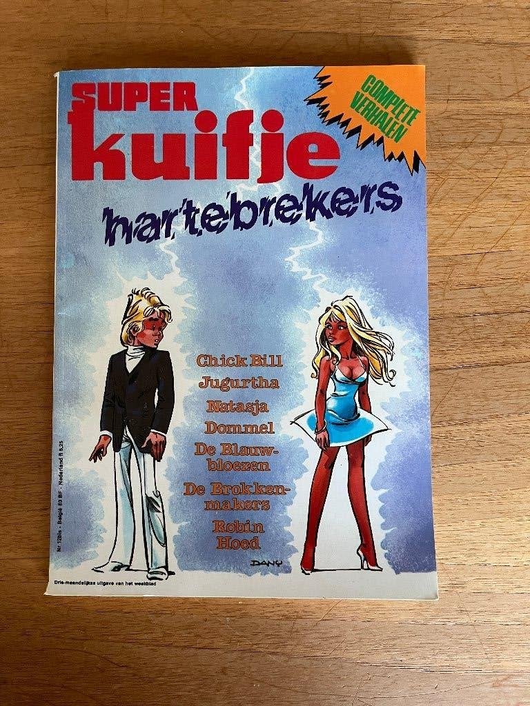 super Kuifje weekblad nr. 12bis - hartebrekers, Boeken, Eén stripboek, Ophalen of Verzenden, Gelezen