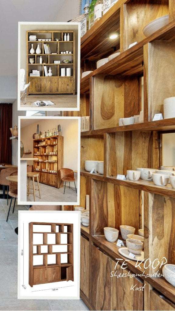 Prachtige Massief Sheesham houten kast – Perfecte staat!, Maison & Meubles, Avec porte(s), 25 à 50 cm, Comme neuf, 100 à 150 cm