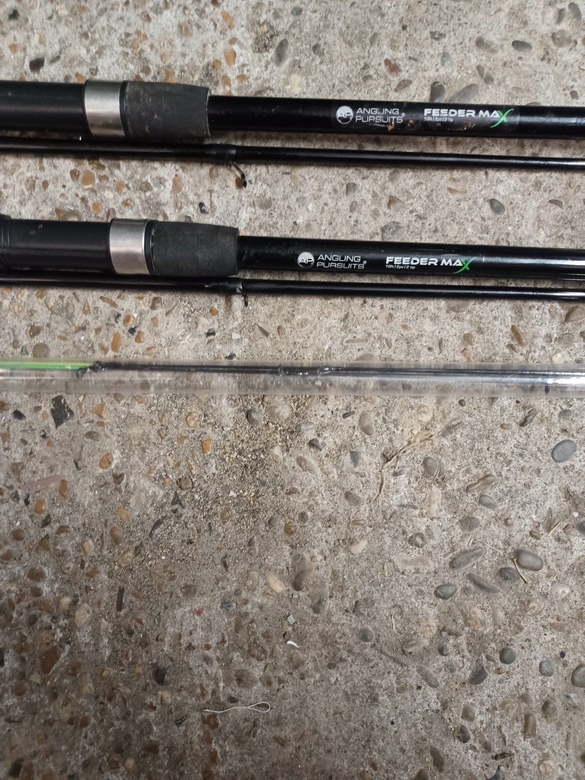 2 feederhengels te koop, Watersport en Boten, Hengelsport | Zeevissen, Ophalen, Zo goed als nieuw, Werphengel