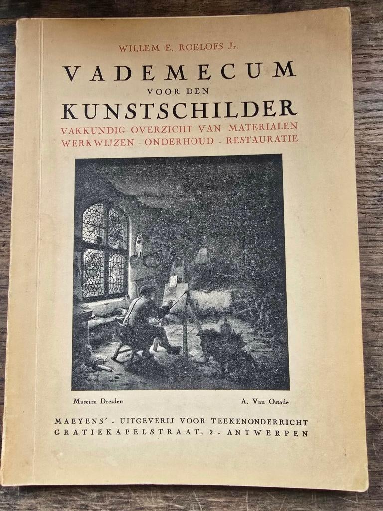 vademecum voor den kunstschilder A. Van Ostade 1ste druk, Peinture et dessin, Enlèvement ou Envoi, Diverse auteurs, Utilisé