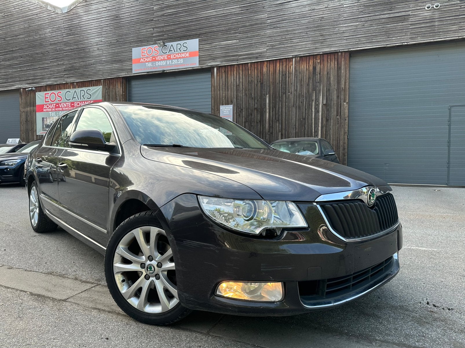 Skoda superb1.9 TDI cuire gps clim xenon, Auto's, Beige, Leder, Bedrijf, Superb