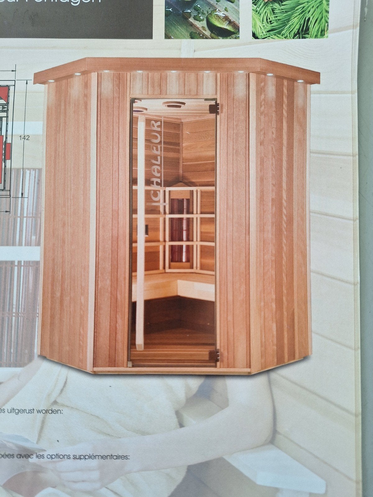 Infrarood sauna, Enlèvement