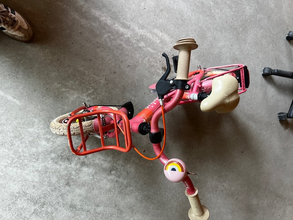 Kinderfiets Loekie Prinses - 12 inch, Ophalen, Terugtraprem, 14 inch of minder, Loekie