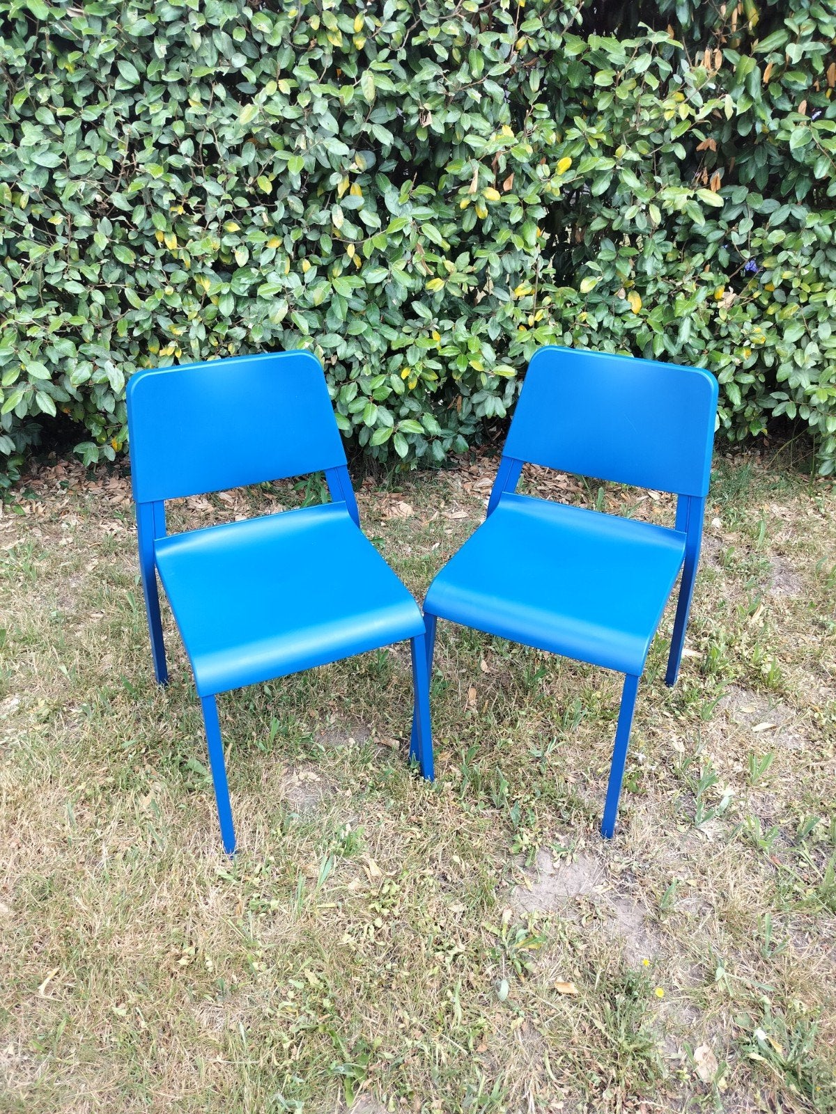 Theodores stoel blauw, Huis en Inrichting, Stoelen, Ophalen, Blauw, Twee