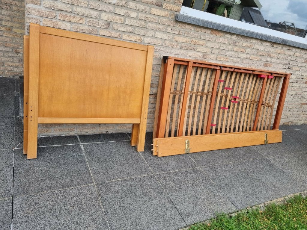 bed sleepy, Huis en Inrichting, Ophalen, Gebruikt, 90 cm, Bruin